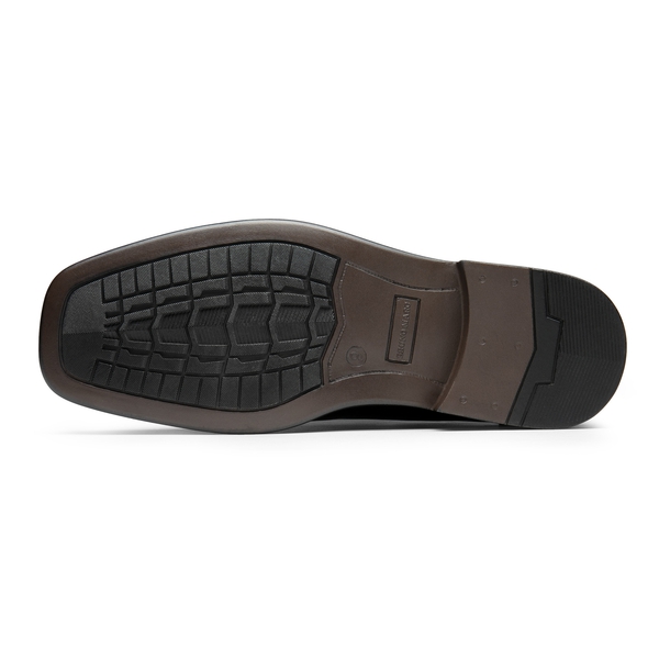 Men's Smart Square Toe Slip On Loafers - BROWN - 3