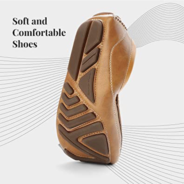 Men's Moc Toe Driving Loafers - TAN - 2