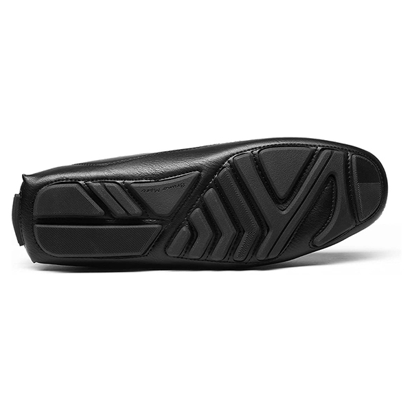 Men's Horsebit Driving Moccasin Loafers - BLACK - 5
