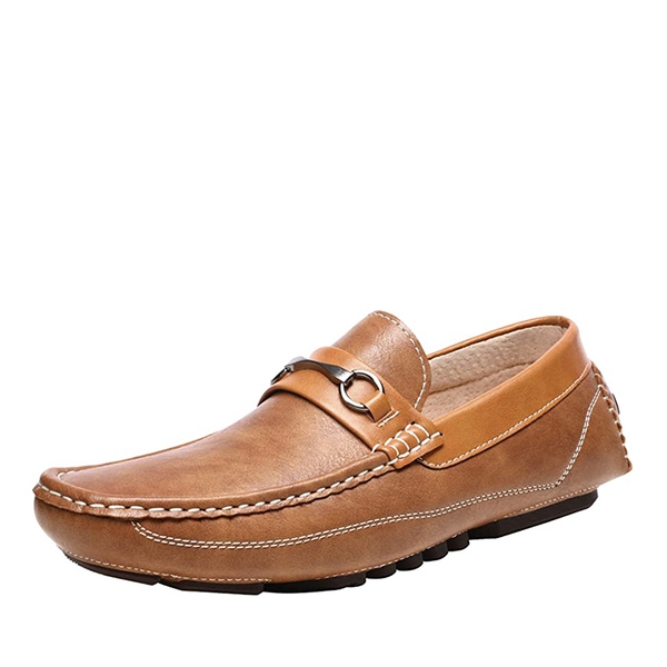 Men's Horsebit Driving Moccasin Loafers - TAN -  0