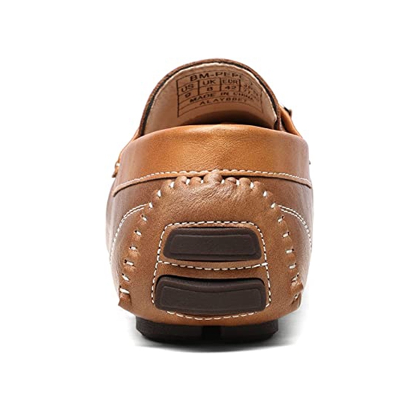 Men's Horsebit Driving Moccasin Loafers - TAN - 4