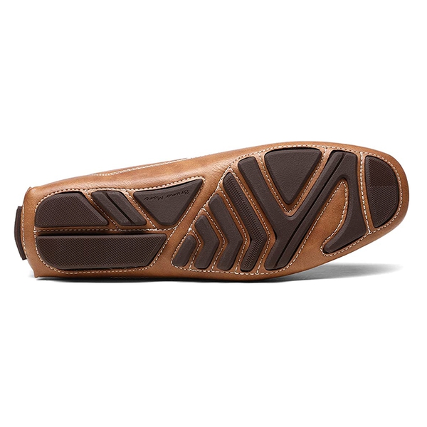 Men's Horsebit Driving Moccasin Loafers - TAN - 5