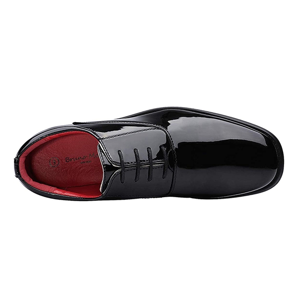 Men's Classic Black Tie Oxford Dress Shoes - BLACK - 2