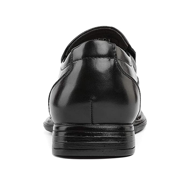 Men's Square Toe loafers Dress Shoes - BLACK - 3