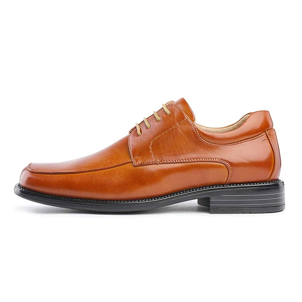 Men's Square Toe Oxford Dress Shoes - BROWN - 1