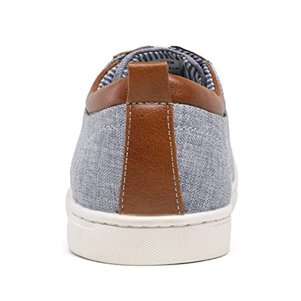 Men's Stylish Fabric Casual Sneakers - BLUE - 4