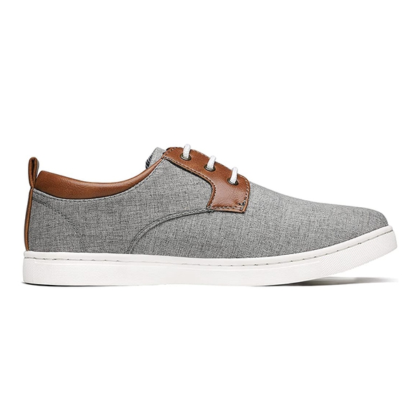 Men's Breathable Fabric Casual Sneakers - GREY - 2