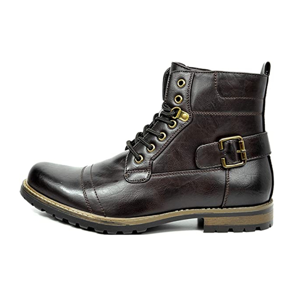 Men\'s Military Combat Zip Up Motorcycle Style Boots Size 12 Style‎ Philly-10 Men main image 3