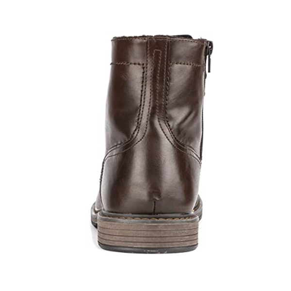 Men's Motorcycle Combat Oxford Boots - BROWN - 4