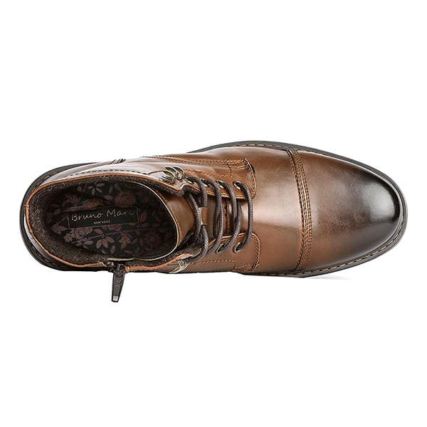Men's Motorcycle Combat Oxford Boots - CAMEL - 3