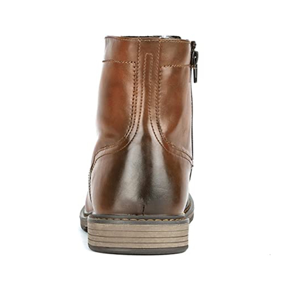 Men's Motorcycle Combat Oxford Boots - CAMEL - 4