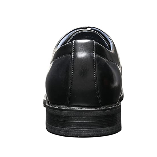 Men's Premium Formal Oxford Shoes - BLACK - 4