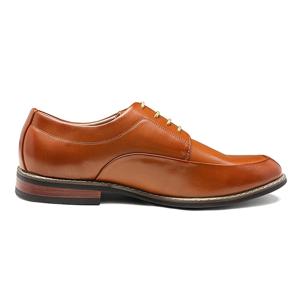 Men's Premium Formal Oxford Shoes - BROWN - 2