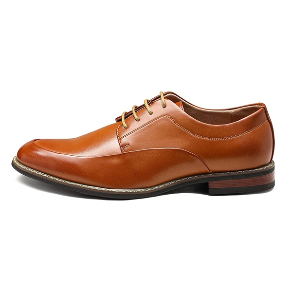 Men's Premium Formal Oxford Shoes - BROWN - 1