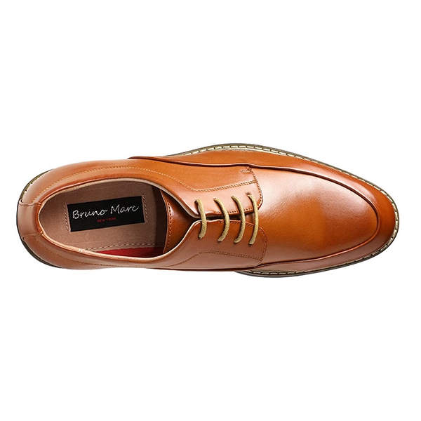 Men's Premium Formal Oxford Shoes - BROWN - 3