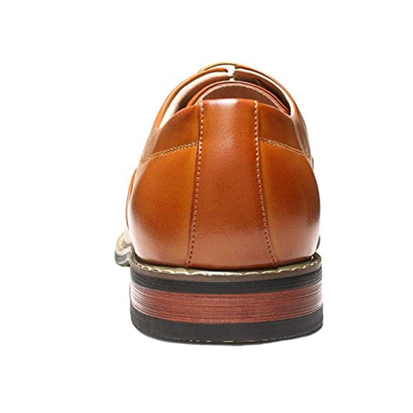 Men's Premium Formal Oxford Shoes - BROWN - 4