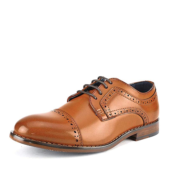 Boy s Dress Shoes in Brown and Black Brown Marc