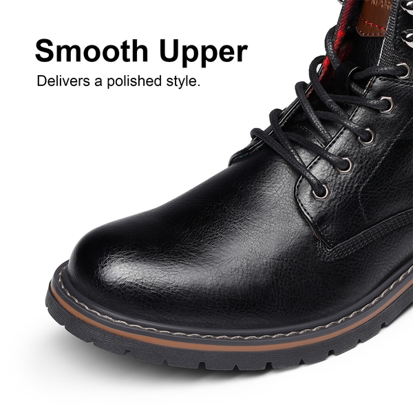 Motorcycle Combat Boots Stylish Laced Boots Bruno Marc