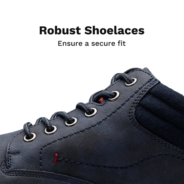 Men's Casual Durable Motorcycle Chukka Boots - BLUE - 2