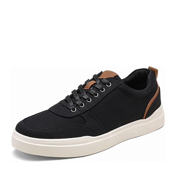 Men's Versatile Durable Canvas Sneakers - BLACK -  0