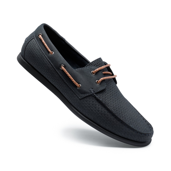 Men's Leasure Boat Shoes  - BLUE - 1