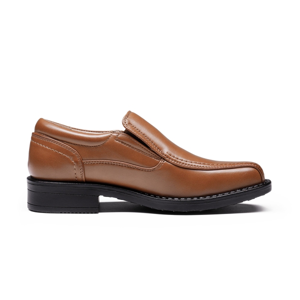 Boys' Memory Foam Dress Loafers - BROWN - 2