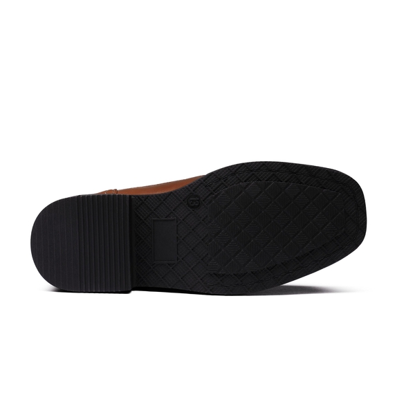 Boys' Memory Foam Dress Loafers - BROWN - 4