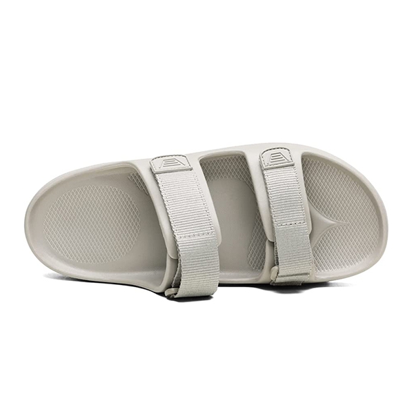 Men's Arch Support Hook Loop Adjustable Slides - SAND - 3