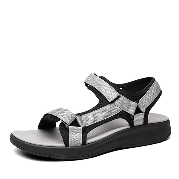 Men’s Sport Sandals Outdoor Walking Arch Support Trail Sandals - GREY -  0