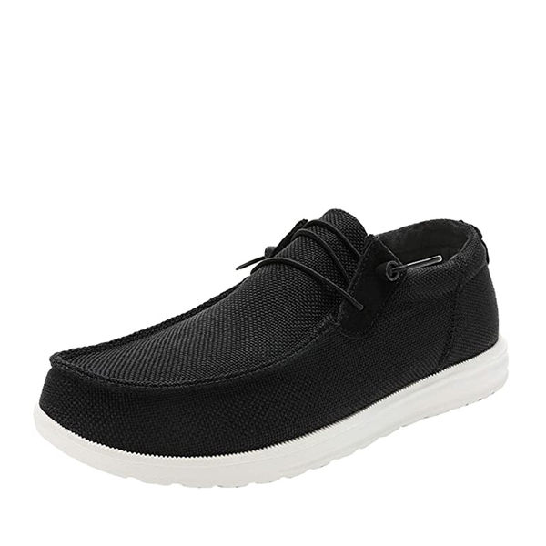 Men's Slip-On Casual Fashion Loafer Shoes - BLACK -  0