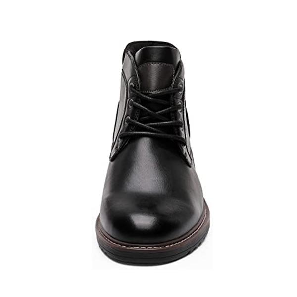 Faux leather chukka boots top
