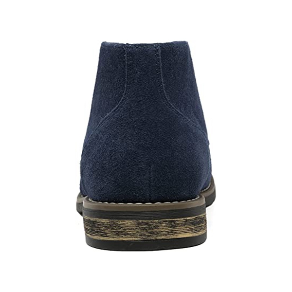 Men's Comfortable Soft Suede Chukka Boots - NAVY - 4