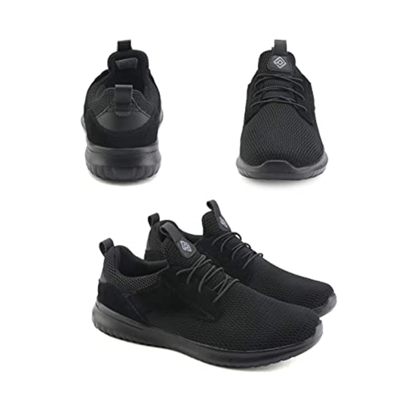 Men's Casual Lightweight Walking Shoes - BLACK - 3