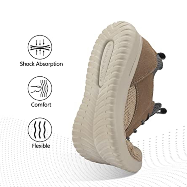 Men's Casual Lightweight Walking Shoes - KHAKI - 1