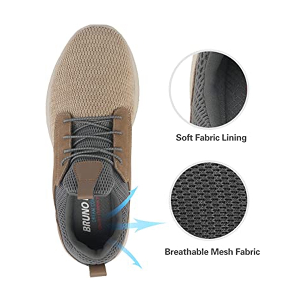 Men's Casual Lightweight Walking Shoes - KHAKI - 2
